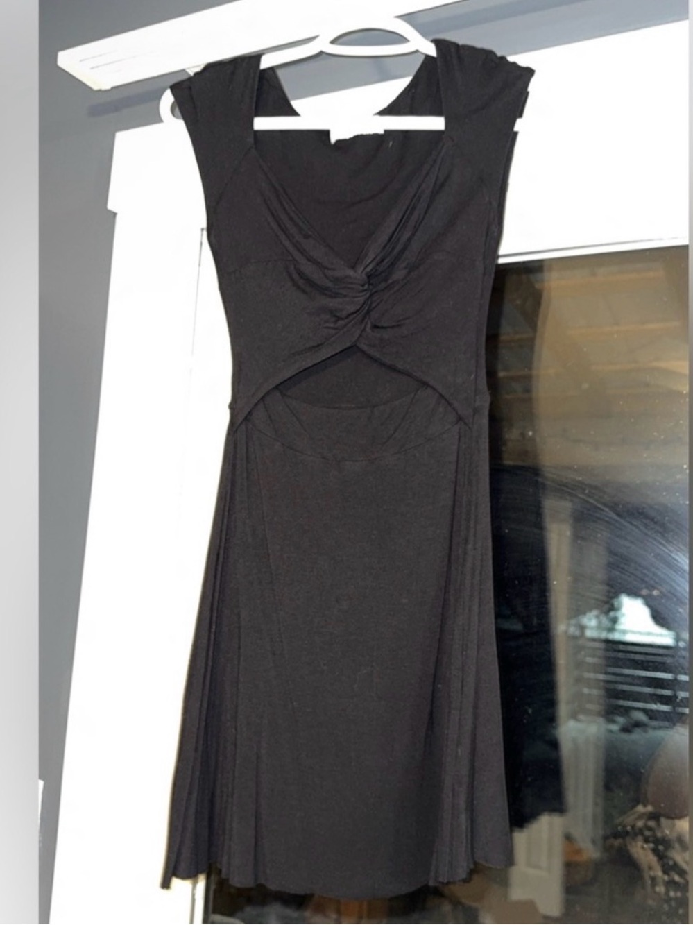 Anthropologie Bailey 44 Twist-Front Cutout Jersey Dress